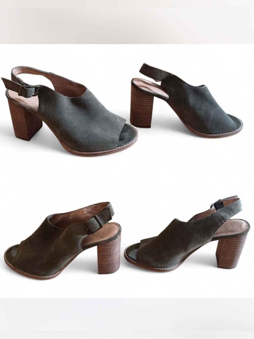 💜 Madewell Cary Slingback Sandal - Suede (8) - Picture 4 of 8